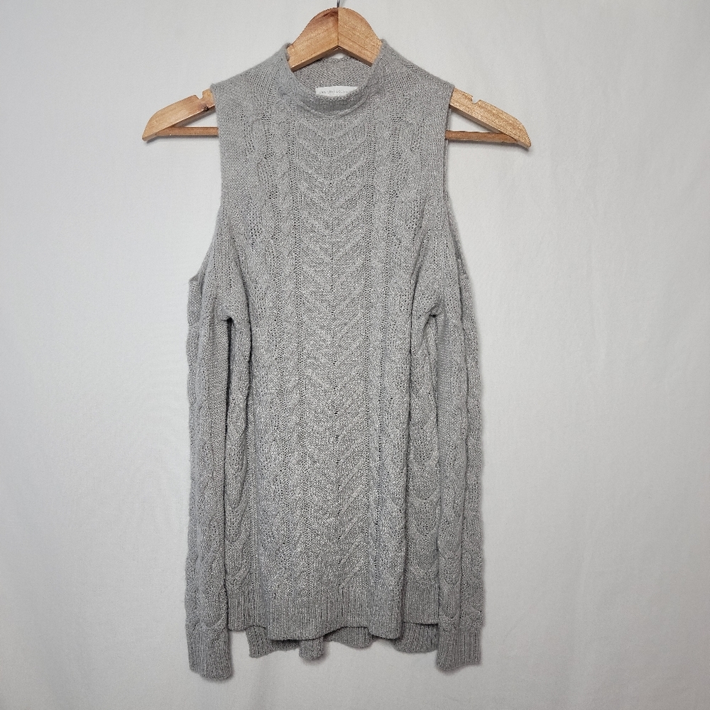 New York & Company Cold Shoulder Knitted Sweater